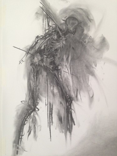 charcoal on paper 90x70cm