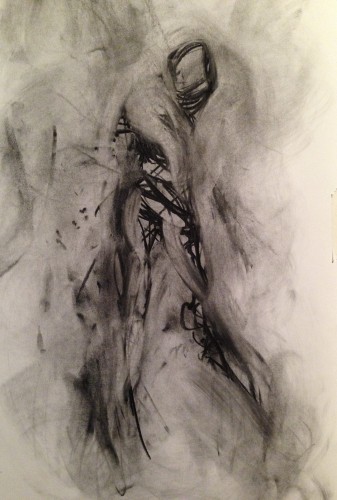 charcoal 80x50cm